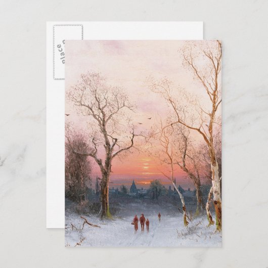 Zuhause Postkarte (Vorne/Hinten)