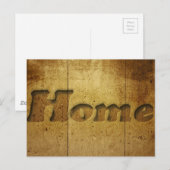 Zuhause Postkarte (Vorne/Hinten)