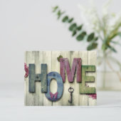 Zuhause Postkarte (Stehend Vorderseite)