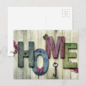 Zuhause Postkarte (Vorne/Hinten)