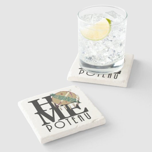 ZUHAUSE Poteau Steinuntersetzer (Seitenansicht)