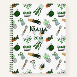 Zuhause Potted Pflanze Doodle Art Notizbuch
