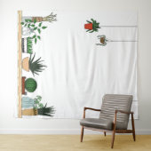 Zuhause Potted Pflanze Doodle Art Wandteppich (Beispiel (Horizontal))