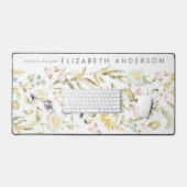 Zuhause Premium Pampas Wildblume Großes Büro Schreibtischunterlage (Tastatur & Maus)