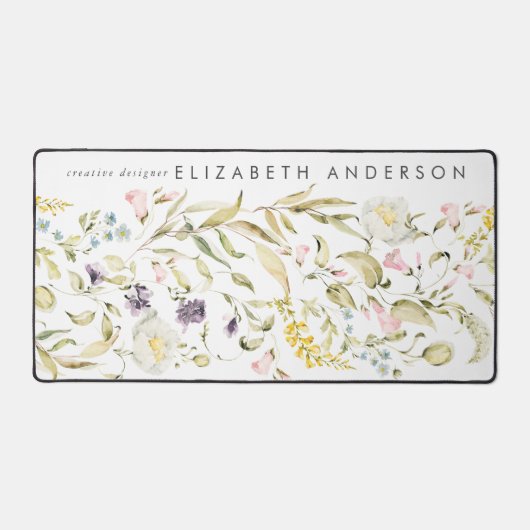 Zuhause Premium Pampas Wildblume Großes Büro Schreibtischunterlage (Vorderseite)