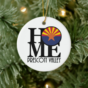 ZUHAUSE Prescott Tal Arizona Keramik Ornament