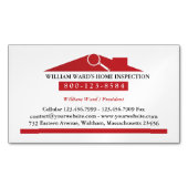 Zuhause-Prüfung Magnetische Visitenkarte (Vorderseite)