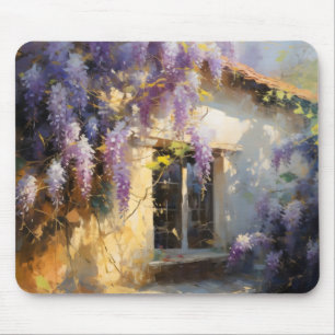 Zuhause Purple Flowers Mousepad