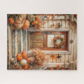 Zuhause Puzzle im Herbst (Horizontal)