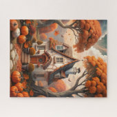Zuhause Puzzle im Herbst (Horizontal)