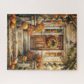 Zuhause Puzzle im Herbst (Horizontal)