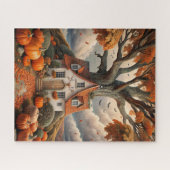Zuhause Puzzle im Herbst (Horizontal)