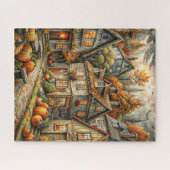 Zuhause Puzzle im Herbst (Horizontal)