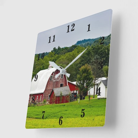 Zuhause Quadratische Wanduhr (Winkel)