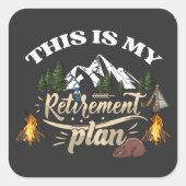 Zuhause Quadratischer Aufkleber (Vorderseite)