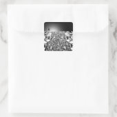 Zuhause Quadratischer Aufkleber (Tasche)