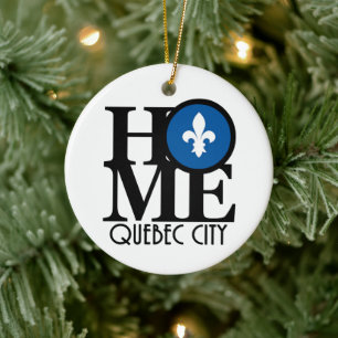 ZUHAUSE Quebec City Keramik Ornament