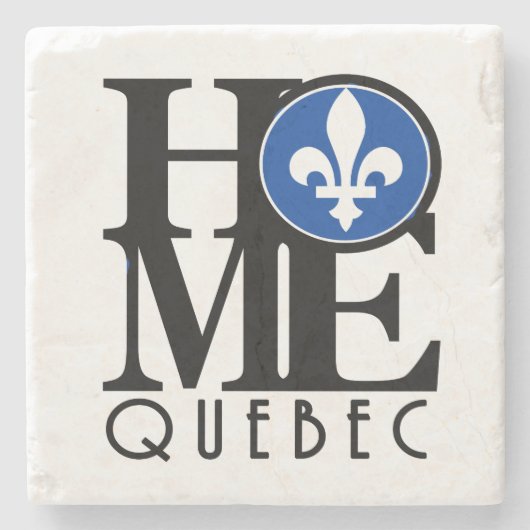ZUHAUSE Quebec Steinuntersetzer (Vorderseite)