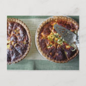 Zuhause-Quiche zum Frühstück Postkarte (Vorderseite)