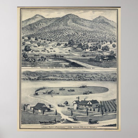 Zuhause Ranches in Fresno, Kalifornien Poster (Vorne)