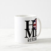 ZUHAUSE Reading England 11oz Kaffeetasse (VorderseiteRechts)
