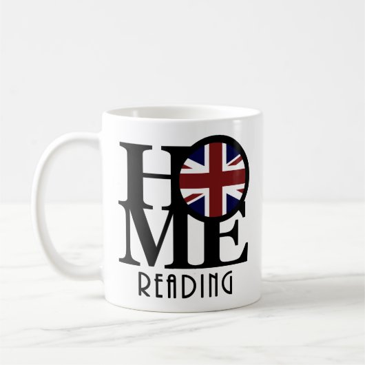 ZUHAUSE Reading England 11oz Kaffeetasse (Links)