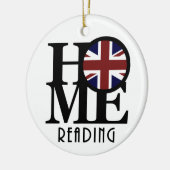 ZUHAUSE Reading England Keramik Ornament (Links)