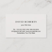 Zuhause Real Anwesen Inspection Modern Gold Border Visitenkarte (Rückseite)