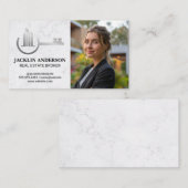 Zuhause-Real-Anwesen-Logo | Geschäftsfrau Visitenkarte (Vorne/Hinten)