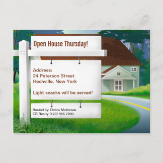 Zuhause Real Anwesen Postcard Einladungspostkarte