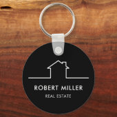Zuhause Real Anwesen Realtor-Werbeaktion Schlüsselanhänger (Vorderseite)