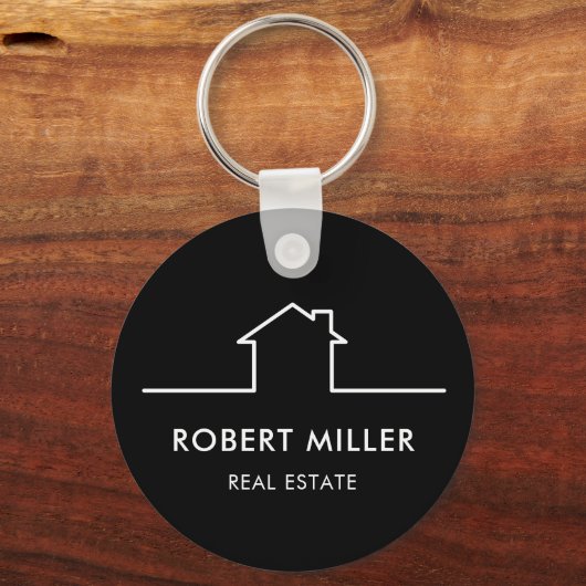 Zuhause Real Anwesen Realtor-Werbeaktion Schlüsselanhänger (Vorderseite)