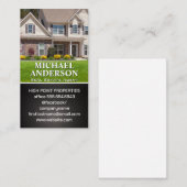 Zuhause | Real Anwesen Visitenkarte (Vorne/Hinten)