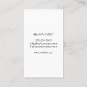 Zuhause | Real Anwesen Visitenkarte (Rückseite)