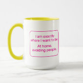 Zuhause (rechtshändig, gelb/rosa) tasse (Links)