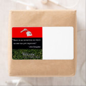 Zuhause: Red Black Green Address Label (Insitu)