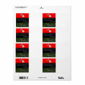 Zuhause: Red Black Green Address Label (Vorne)