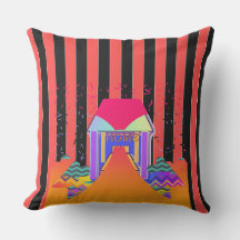 Zuhause Red Black Stripes