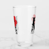 ZUHAUSE Red Hibiskus Glas (Links)