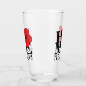 ZUHAUSE Red Hibiskus Glas (Rechts)