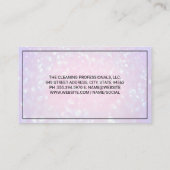 Zuhause-Reinigung Gold-Metallic | Boke Visitenkarte (Rückseite)