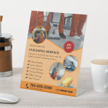 Zuhause-Reinigung individuelles Pedestal-Zeichen