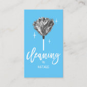 Zuhause Reinigung Schlichter Blue Housekeeping Zim Visitenkarte (Vorderseite)