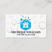 Zuhause-Reinigung | Seifenblasen und -sumpfe Visitenkarte (Vorderseite)