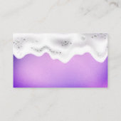 Zuhause-Reinigung | Soap Suds | Lila Visitenkarte (Rückseite)