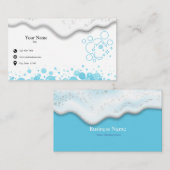 Zuhause-Reinigungs-Service-Seifenblasen Visitenkarte (Vorne/Hinten)