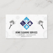 Zuhause-Reinigungs-Symbole | Trockner Visitenkarte (Vorderseite)