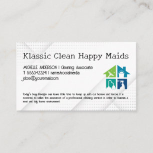 Zuhause-Reinigungsdienste   Maid Visitenkarte