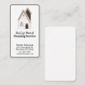 Zuhause-Reinigungsdienste Niedlich Visitenkarte (Vorne/Hinten)