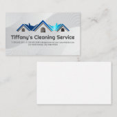 Zuhause-Reinigungsservice | Logo Visitenkarte (Vorne/Hinten)